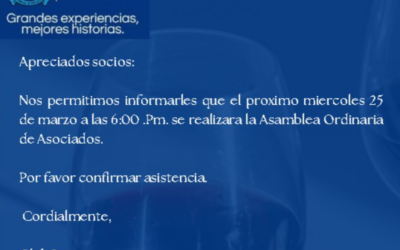 ASAMBLEA ORDINARIA DE ASOCIADOS 25 DE MARZO